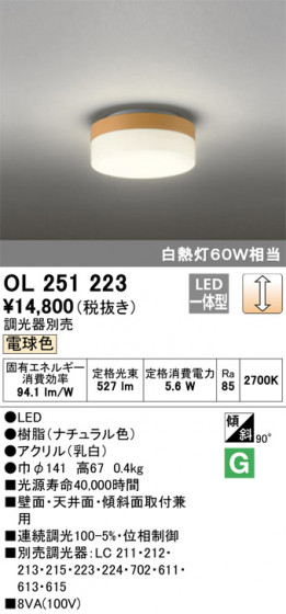 ODELIC ǥå 󥰥饤 OL251223 ᥤ̿