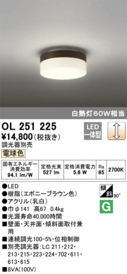 ODELIC ǥå 󥰥饤 OL251225 ᥤ̿