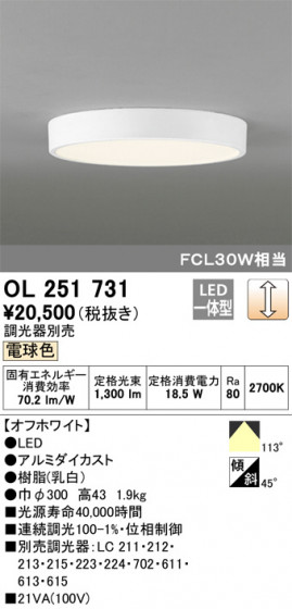 ODELIC ǥå 󥰥饤 OL251731 ᥤ̿