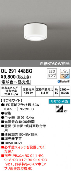 ODELIC ǥå 󥰥饤 OL291448BC ᥤ̿