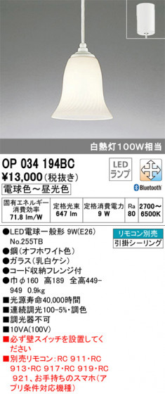 ODELIC ǥå ڥȥ饤 OP034194BC ᥤ̿