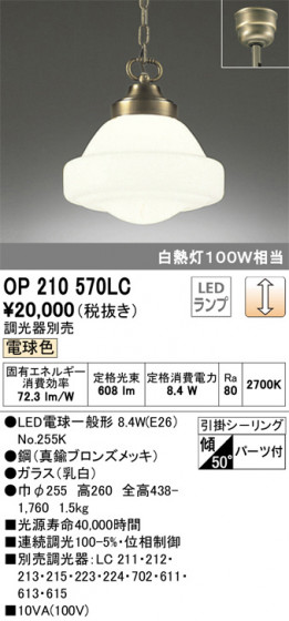 ODELIC ǥå ڥȥ饤 OP210570LC ᥤ̿