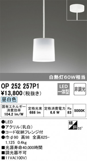 ODELIC ǥå ڥȥ饤 OP252257P1 ᥤ̿