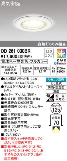 ODELIC ǥå Х롼饤 OD261030BR ᥤ̿