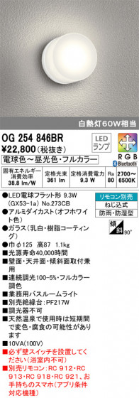 ODELIC ǥå Х롼饤 OG254846BR ᥤ̿