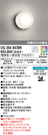 ODELIC ǥå Х롼饤 OG254847BR ᥤ̿