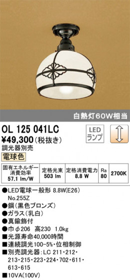 ODELIC ǥå 󥰥饤 OL125041LC ᥤ̿