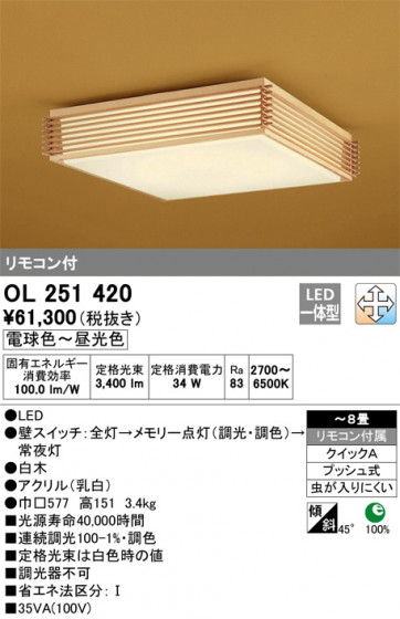 ODELIC ǥå 󥰥饤 OL251420 ᥤ̿