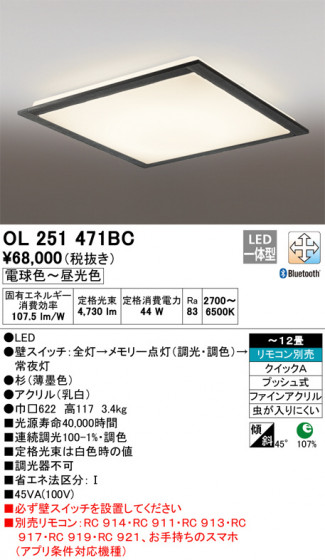 ODELIC ǥå 󥰥饤 OL251471BC ᥤ̿