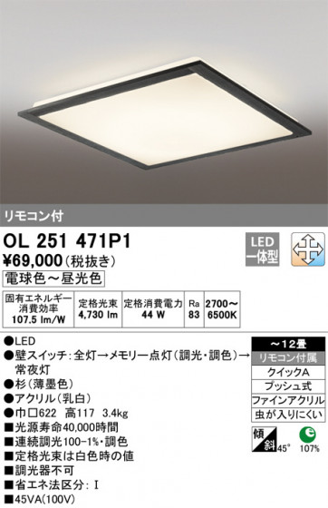 ODELIC ǥå 󥰥饤 OL251471P1 ᥤ̿
