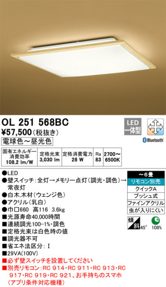 ODELIC ǥå 󥰥饤 OL251568BC ᥤ̿