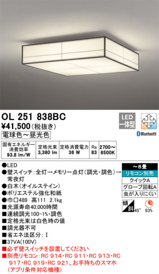 ODELIC ǥå 󥰥饤 OL251838BC ᥤ̿