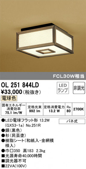 ODELIC ǥå 󥰥饤 OL251844LD ᥤ̿