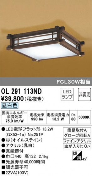 ODELIC ǥå 󥰥饤 OL291113ND ᥤ̿