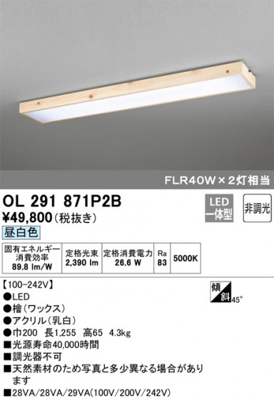 ODELIC ǥå 󥰥饤 OL291871P2B ᥤ̿