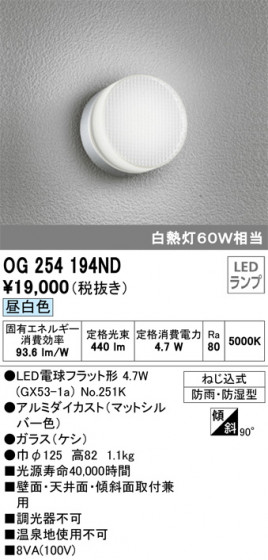 ODELIC ǥå ƥꥢ饤 OG254194ND ᥤ̿