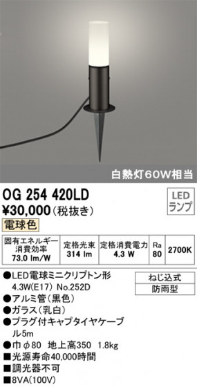 ODELIC ǥå ƥꥢ饤 OG254420LD ᥤ̿