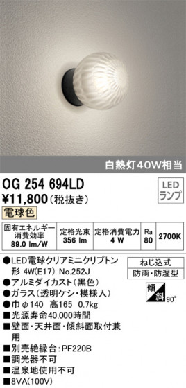 ODELIC ǥå ƥꥢ饤 OG254694LD ᥤ̿