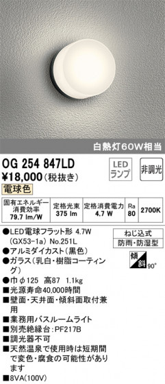 ODELIC ǥå ƥꥢ饤 OG254847LD ᥤ̿