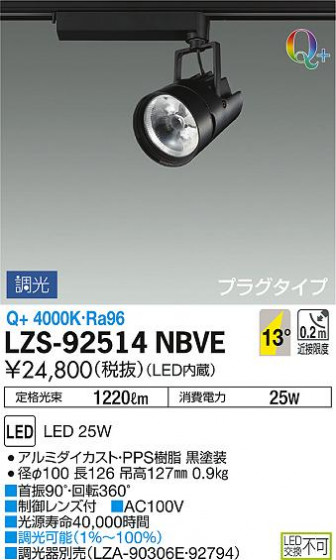 DAIKO ŵ ݥåȥ饤 LZS-92514NBVE ʼ̿