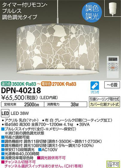 ʼ̿ | DAIKO ŵ Ĵڥ DPN-40218 | ̿䡦ƥꥢΡڥ饤ȥ