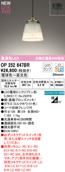 ODELIC ǥå ڥȥ饤 OP252647BR ᥤ̿