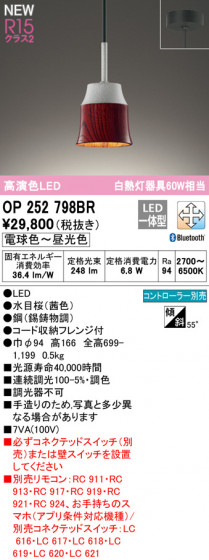 ODELIC ǥå ڥȥ饤 OP252798BR ᥤ̿