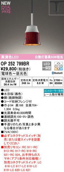 ODELIC ǥå ڥȥ饤 OP252799BR ᥤ̿