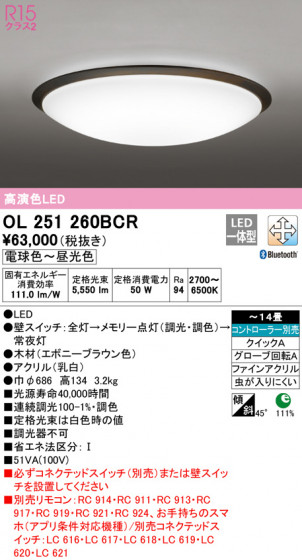 ODELIC ǥå 󥰥饤 OL251260BCR ᥤ̿