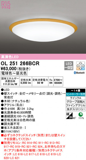 ODELIC ǥå 󥰥饤 OL251266BCR ᥤ̿