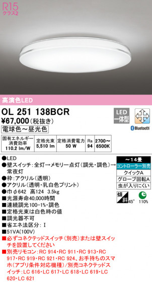ODELIC ǥå 󥰥饤 OL251138BCR ᥤ̿