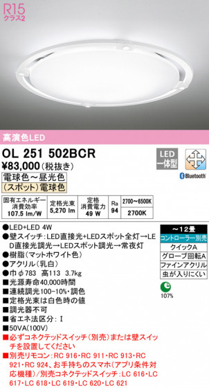 ODELIC ǥå 󥰥饤 OL251502BCR ᥤ̿