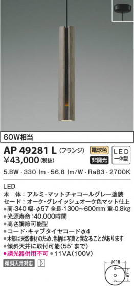 β|KOIZUMI ߾ ڥ AP49281L