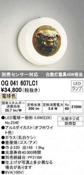 ODELIC ǥå ƥꥢ饤 OG041607LC1 ᥤ̿