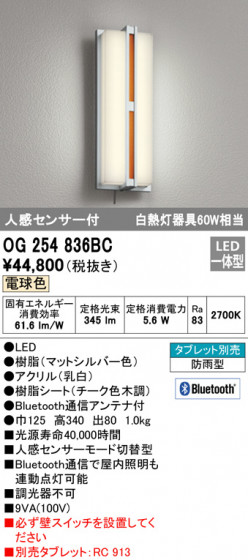 ODELIC ǥå ƥꥢ饤 OG254836BC ᥤ̿