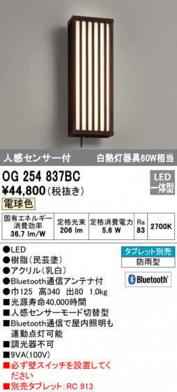 ODELIC ǥå ƥꥢ饤 OG254837BC ᥤ̿