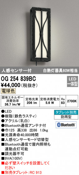 ODELIC ǥå ƥꥢ饤 OG254839BC ᥤ̿