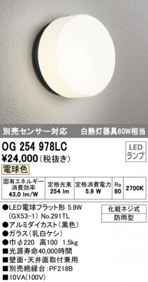 ODELIC ǥå ƥꥢ饤 OG254978LC ᥤ̿