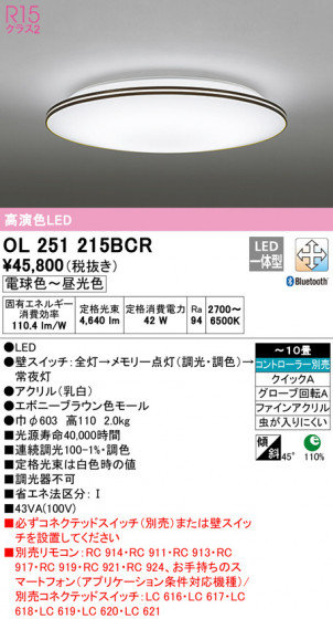 ODELIC ǥå 󥰥饤 OL251215BCR ᥤ̿
