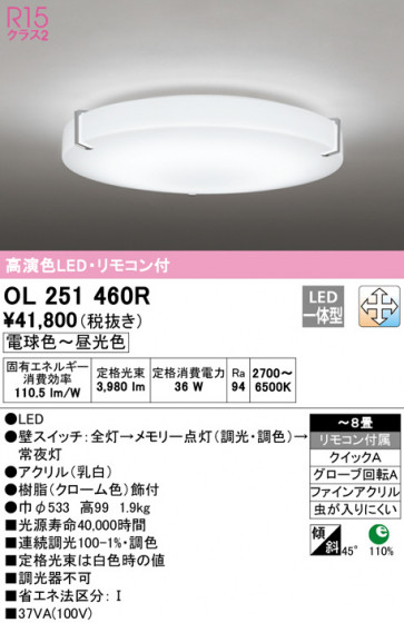 ODELIC ǥå 󥰥饤 OL251460R ᥤ̿