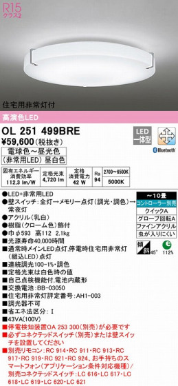 ODELIC ǥå 󥰥饤 OL251499BRE ᥤ̿