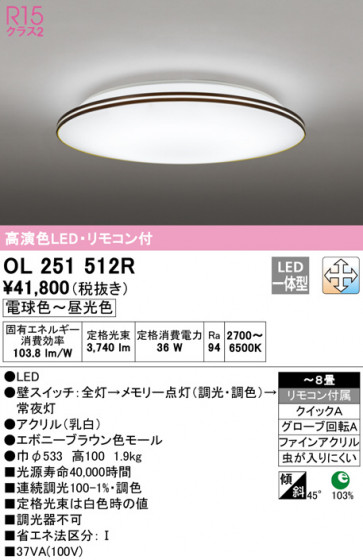 ODELIC ǥå 󥰥饤 OL251512R ᥤ̿