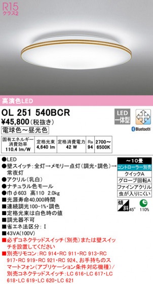 ODELIC ǥå 󥰥饤 OL251540BCR ᥤ̿