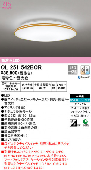 ODELIC ǥå 󥰥饤 OL251542BCR ᥤ̿