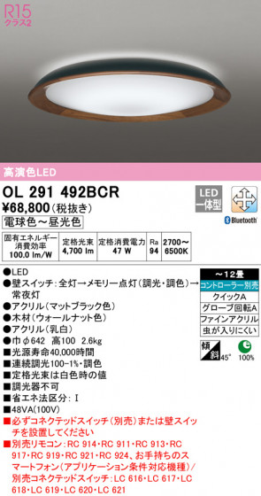 ODELIC ǥå 󥰥饤 OL291492BCR ᥤ̿