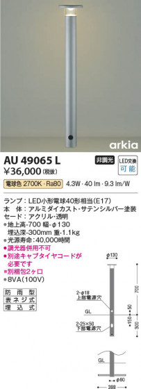 β Koizumi ߾ ǥ饤AU49065L