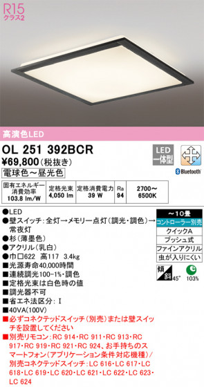 ñʲ | ODELIC ǥå 󥰥饤 OL251392BCR | LEDη¡ʰ Ҹ