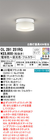 ñʲ | ODELIC ǥå 󥰥饤 OL291251RG | LEDη¡ʰ Ҹ