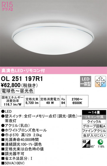 ñʲ | ODELIC ǥå 󥰥饤 OL251197R1 | LEDη¡ʰ Ҹ