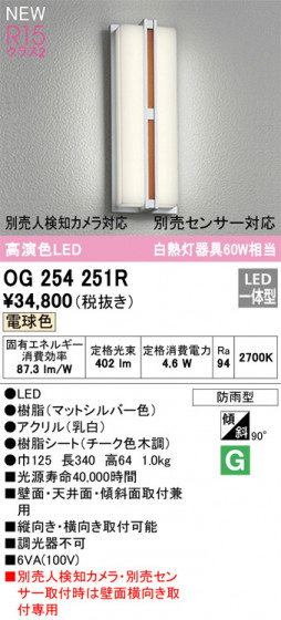ñʲ | ODELIC ǥå ƥꥢ饤 OG254251R | ̿ 饤ȥ